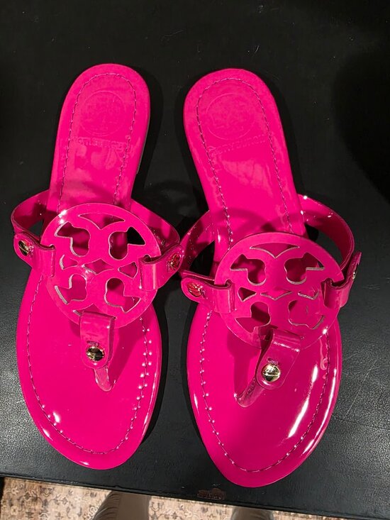 Tory Burch Shoes - Tory Burch Magenta Patent Miller Sandal Sz 10